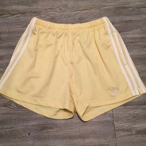 yellow adidas shorts